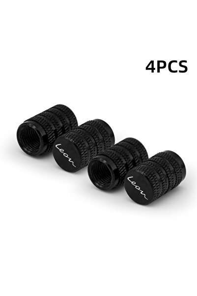 Choice1 For LEON B Black 4 PCS Car Wheel Tire Valve Stem Caps Cover Aluminum,...