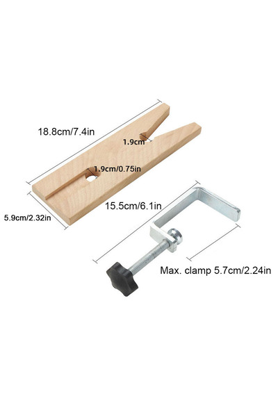 choice2 Type A Jewelry Bench Workbench with Wooden Pin Clamp, Professional Je...