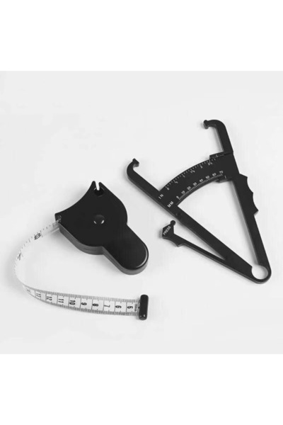 Choice4 طقم واحد أسود - طقم واحد - جهاز قياس ثنية الجلد لقياس نسبة الدهون في ...