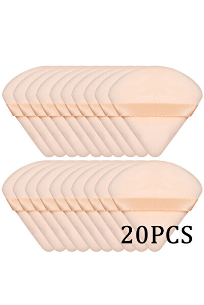 Choice12 إسفنجة بودرة مخمل مخملية للاستخدام الجاف أو الرطب، 20 أو 30 قطعة، لت...