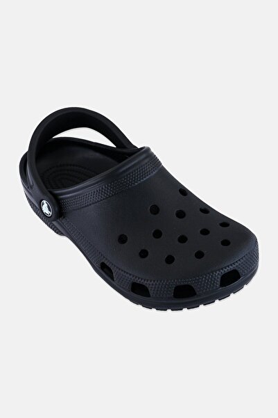 Crocs حذاء كلوج كلاسيكي مفتوح من الخلف للأطفال، أسود