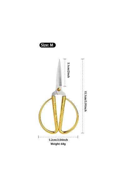 Choice3 M 1pcs handle stainless steel dragon and phoenix scissors, tailor diy...