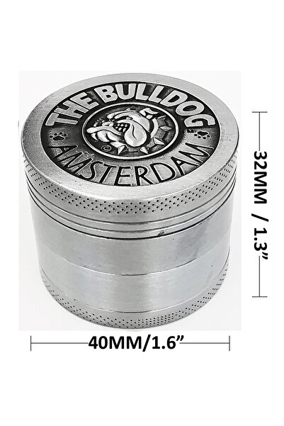 Choice7 مطحنة أعشاب معدنية من سبيكة سيلفر دوغ، مقاس 1.5 بوصة، مطحنة تبغ صغيرة...