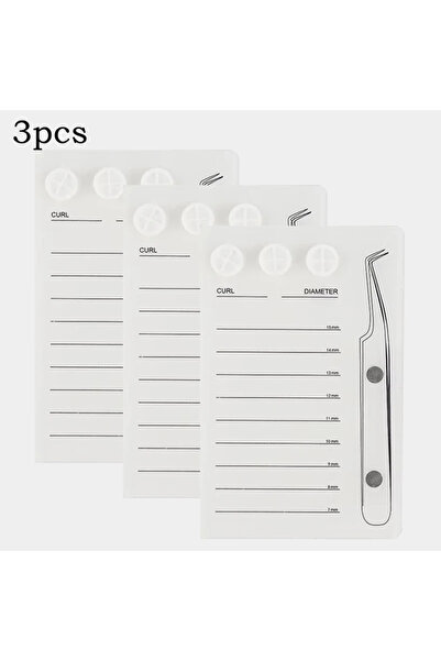 Choice3 A0024-White-3pcs Eyelash Extension Scale Holder Magnetic Acrylic Lash...
