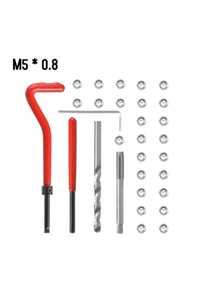 Choice6 طقم إصلاح الخيوط المترية M5-0.8، أدوات إصلاح الخيوط M5، M6، M8، M10، ...