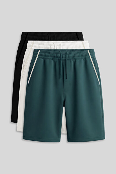 TOMMY LIFE مجموعة ستراند ستاندرد فيت بيسك المكونة من 3 قطع شورتات للأولاد بال...