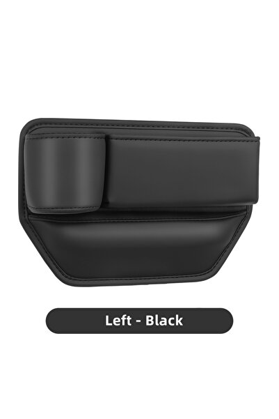 Choice5 ZUIMI Black-Left Leather Car Seat Gap Organizer Multifunction Console...