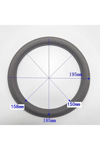 Choice5 8 بوصة رمادي 195 مم XP قطعتان إسفنج إصلاح مكبر الصوت 8 بوصة حلقة تعلي...