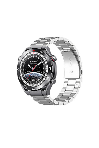 Tagomoon Huawei Watch Ultimate ile Uyumlu Kordon Klasik Baklava Model Paslanm...