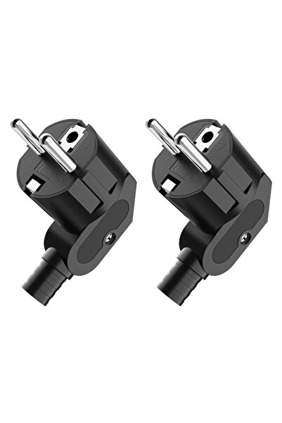 Choice4 EU 2pcs black 2/3/4/6/8pcs EU Schuko Plug 250V Power Plug, Protective...