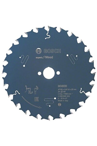 Bosch Expert pentru lemn - Lamă de ferăstrău circular, lemn, 165x20x1.6 mm, 2...