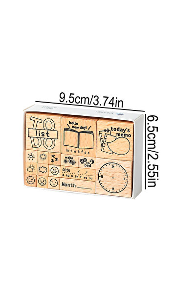 choice2 طوابع خشبية بتصميمات رقمية ونمط طقس عتيقة الطراز، تصميم شخصي، حرفة خش...