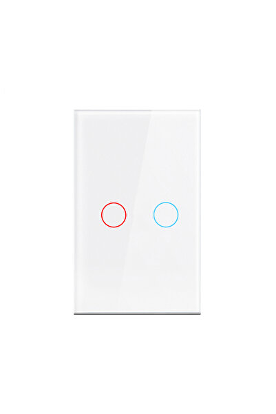 Choice3 مفتاحان يعملان باللمس، أبيض اللون، AC100-240، لوحة إضاءة LED، مفاتيح ...