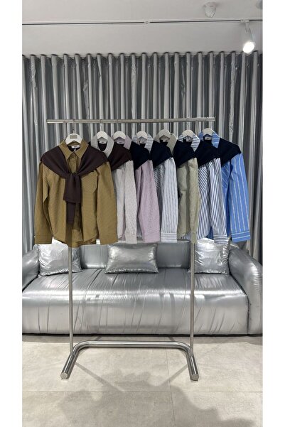 NOXS OMUZ FULAR BAĞLAMALI GÖMLEK