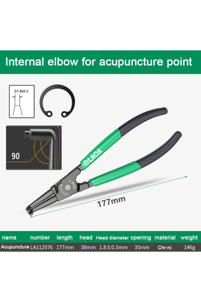 Choice3 LA112076 1pc LAOA 7 inch Internal External Pliers Retaining Clips Por...