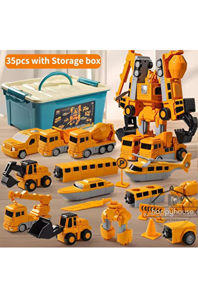 Choice4 صندوق تخزين V 35 قطعة سيارة هندسية مغناطيسية قابلة للتجميع للأطفال ال...