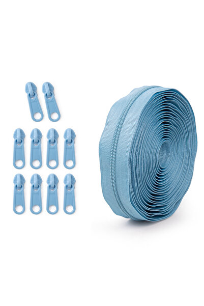 Choice7 مجموعة واحدة من سحاب أزرق (188-أزرق) = 4.5 متر من السحاب + 10 رؤوس سح...