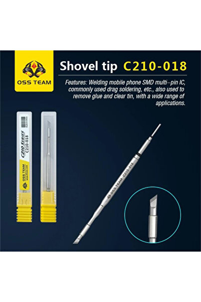 Choice1 رأس مكواة لحام C210-018(K) OSS C210 C245 متوافق عالميًا مع مكواة اللح...