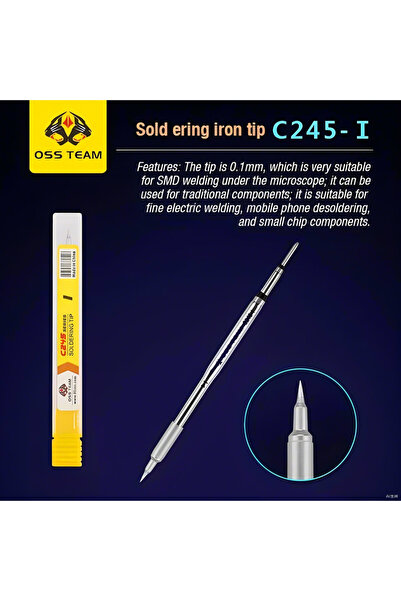 Choice9 رأس مكواة لحام C245-I OSS C210 C245 متوافق مع مكواة اللحام T90 HS-02 ...