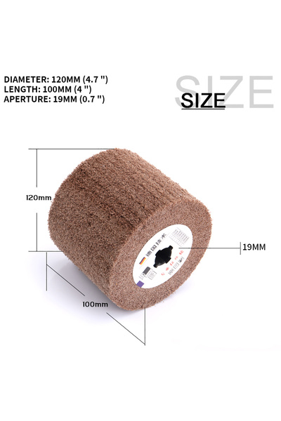 choice2 فرشاة قرصية كاشطة من النايلون غير المنسوج، مقاس 120×100×19 مم، قطعة و...