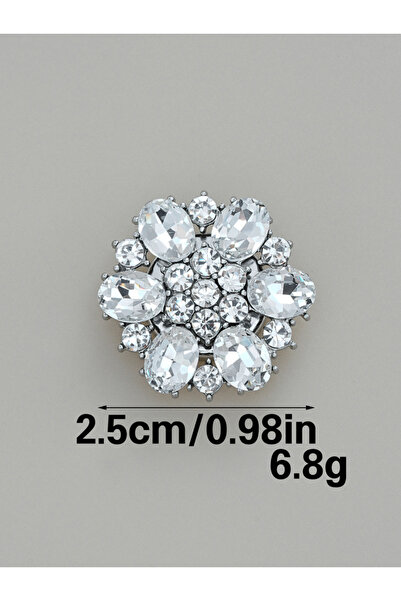 Choice7 2pcs 10 2PCS Luxulry Rhinestone Pearl Round Cufflinks for Women Shirt...