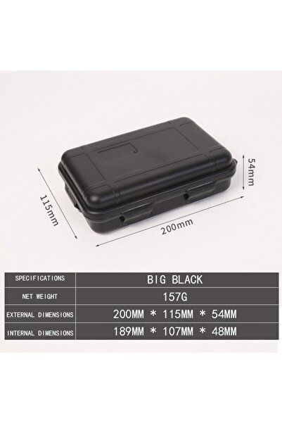 Choice3 XL- Black EDC Tool Hard Case Box Small Organizer with Foam Shkproof W...