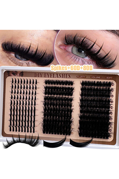 Choice5 مجموعة رموش MIX D+ chase Spikes60D80D 300D-60D مع رموش مدببة ورموش سف...