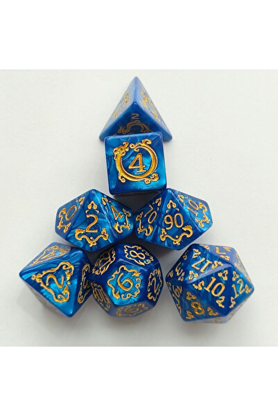 Choice4 Blue New Pattern Multi sided Dice Digital Dice Running Team Board Gam...