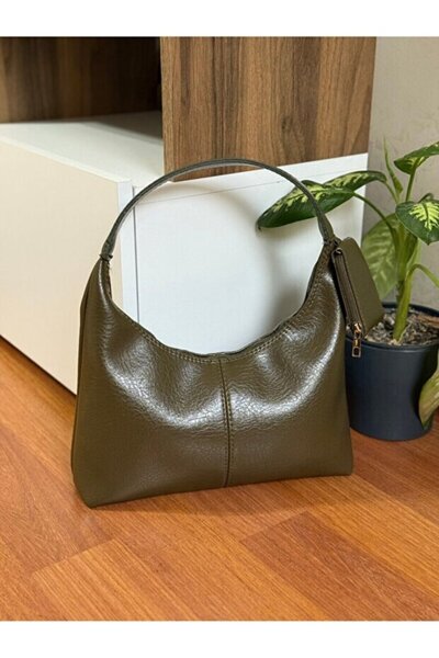 Rivina Sante Women's Wallet Detailed Lined Faux Leather Hand and Shoulder Bag