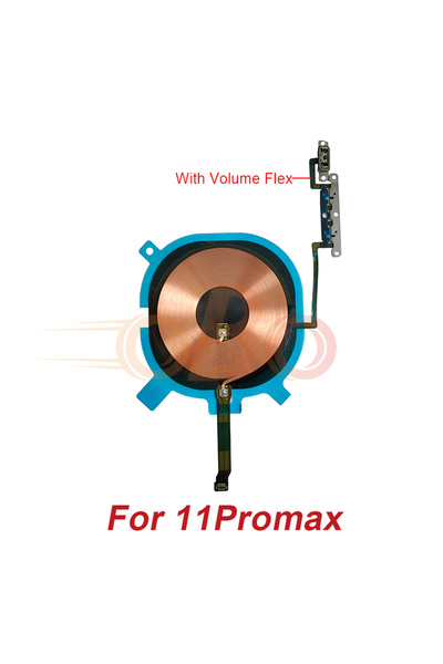 choice2 For 11Promax Wireless Charging Chip Coil Sticker With Volume Flex For...