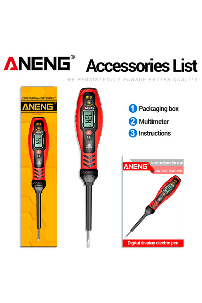 Choice4 Choice B19 Word ANENG Clamp Meter Multimeter 4000 Counts Digital ST18...