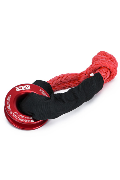 Choice1 Red Ring And Rope 55000lbs Winch Rope Synthetic Soft Shackle or Recov...