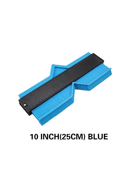 Choice4 مقياس محيطي أزرق بطول 25 سم (10 بوصات) لأعمال النجارة والتبليط، مسطرة...