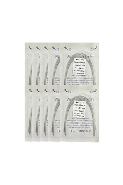 Choice11 17x25 بوصة - عبوة من 10 أسلاك تقويم أسنان فائقة المرونة من النيكل وا...