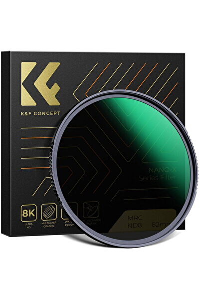 K&F CONCEPT Filtru de obiectiv ND8 cu ramă ultra subțire, seria Nano-X, 77 mm