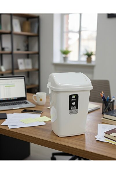 Polytime Poly Time Fantastic 5 Lt Sallanır Kapaklı Çöp Kovası - Banyo, Mutfak...