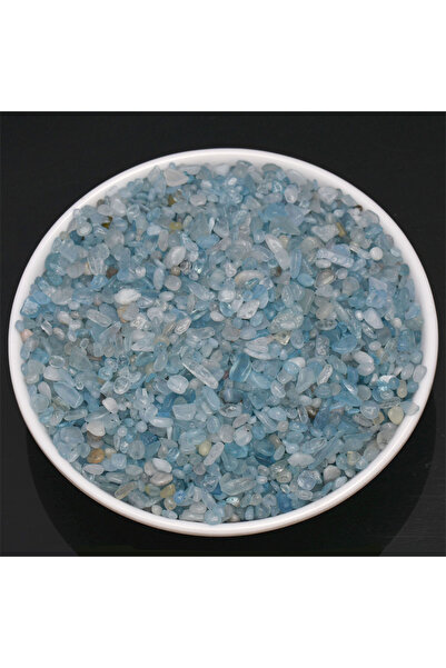 choice2 50g aquamarine Crushed Stone Chips 3-5mm Irregular Shape Gemstone Tum...