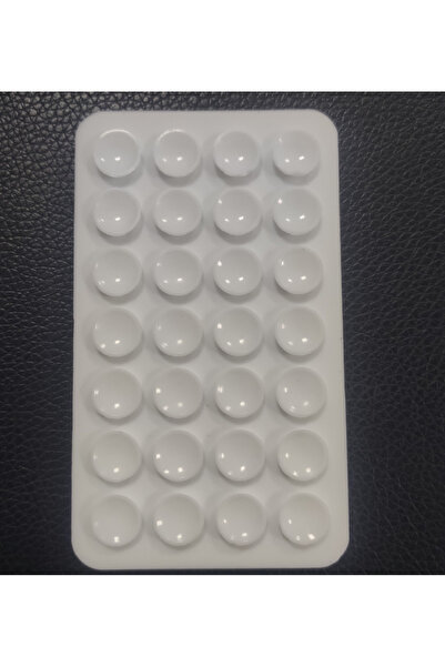 Choice8 حامل هاتف سيليكون أبيض واحد مزود بكوب شفط | 28 وسادة مزدوجة الجوانب ل...