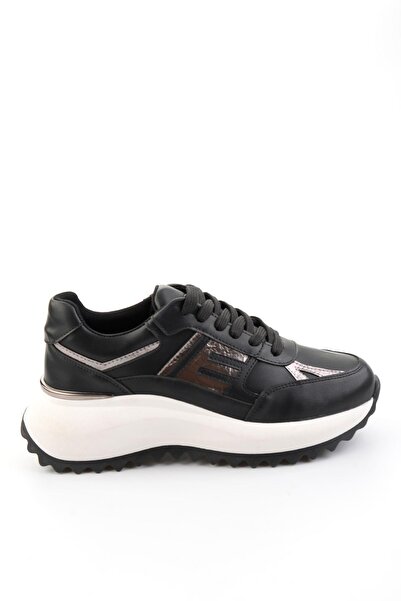 Bambi Siyah Kadın Sneaker K01791072909
