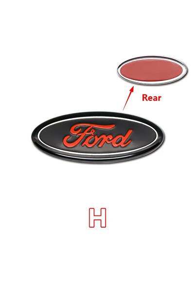 Choice7 ملصقات غطاء شعار عجلة القيادة H، إكسسوارات تزيين داخلية لسيارة فورد F