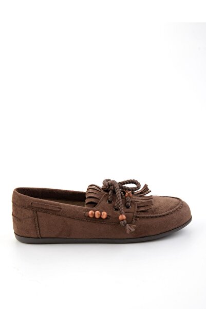 Bambi Kahve Kadın Loafer Ayakkabı K01566004872