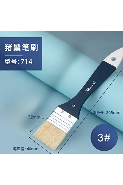 Choice5 مجموعة فرش طلاء مسطحة بشعيرات طبيعية ومقابض خشبية، بأحجام 3/1/3/5/7/9...