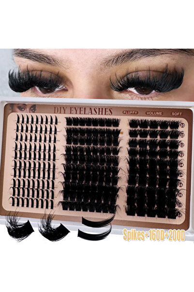 Choice3 مجموعة رموش MIX D+ chase Spikes160D200D 300D-60D مع رموش مدببة ورموش ...