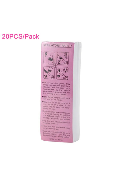 choice2 108-20pcs 10-100 Professional Wax Strips for Hair Removal - Tear-Resi...
