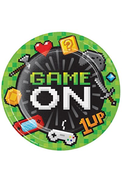 Creative Converting Gaming Party Dinner Plates 8.75" 8ct