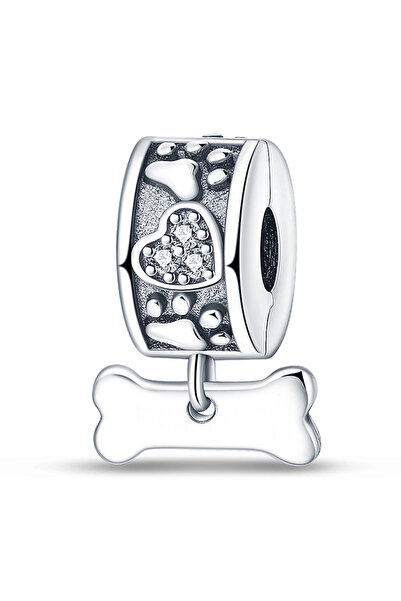 Choice16 خرزات على شكل فطر وبومة وقطة وعظمة قطة، مصنوعة من الفضة عيار 925، رق...