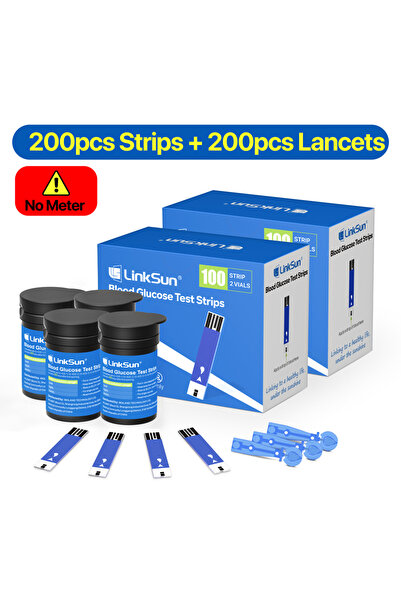 Choice3 200 شريط اختبار بديل لجهاز قياس نسبة السكر في الدم LinkSun G-425-2 لم...