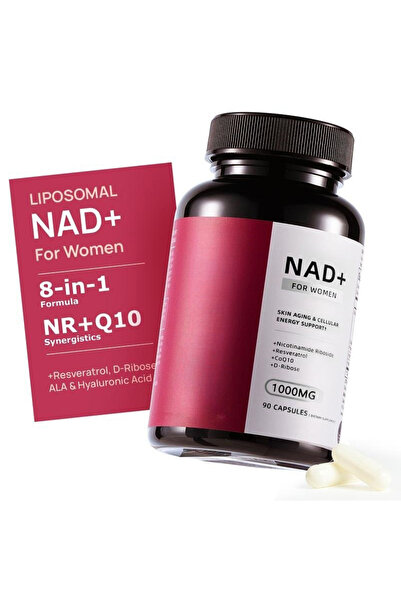 NAD + مركب تجديد خلايا البشرة للنساء – بيتا-NAD + كوإنزيم Q10، د-ريبوز – طاقة...