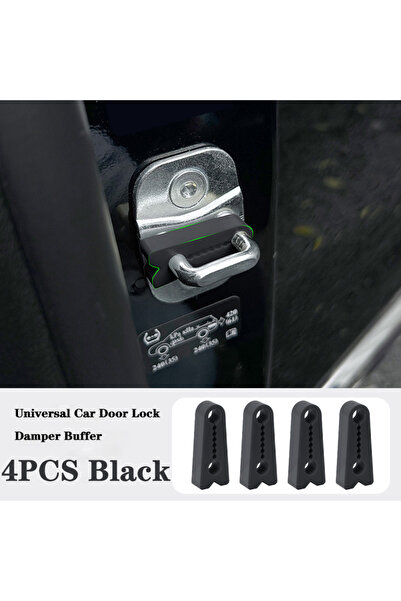 Choice5 4 قطع أسود عالمي لأبواب السيارات، وسادة كاتمة للصوت مقاومة للصدمات، و...