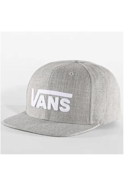 Vans Drop V Logo Snapback Unisex Hat Vn000Qah02F1 Gray-Std